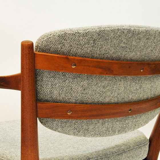 Image 1 of Set of 2 vintage teak "kaminstol" armchairs by Kayser & Relling, Norway 1950s