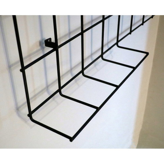 Image 1 of Black metal wall coat rack, 1950