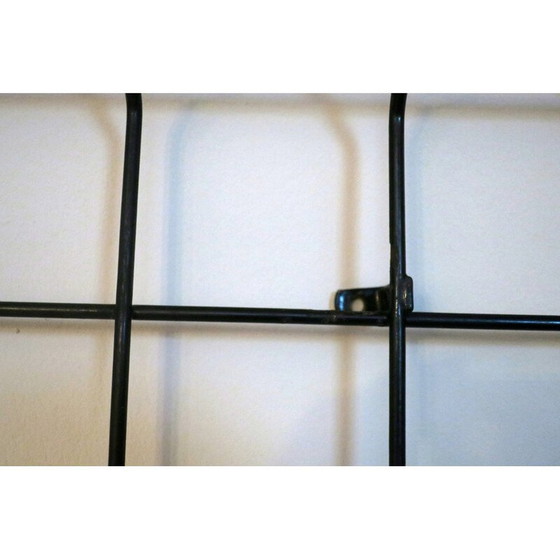 Image 1 of Black metal wall coat rack, 1950