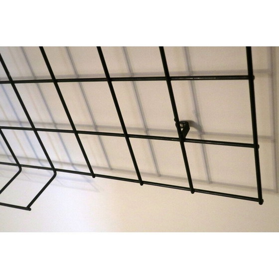 Image 1 of Black metal wall coat rack, 1950