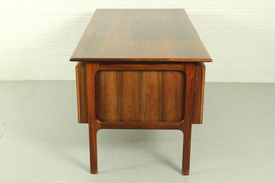 Image 1 of Danish Mid Century Desk In Rosewood By Erik Brouer, 1960S Denmark