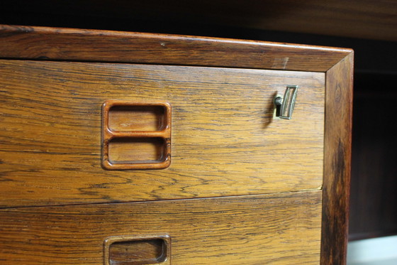 Image 1 of Danish Mid Century Desk In Rosewood By Erik Brouer, 1960S Denmark