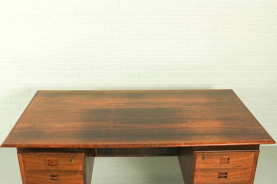 Image 1 of Danish Mid Century Desk In Rosewood By Erik Brouer, 1960S Denmark