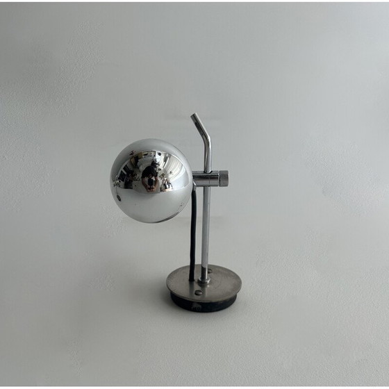 Image 1 of Vintage A5 adjustable wall lamps in chromed and matt metal by Alain Richard for Disderot, 1960
