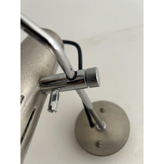 Image 1 of Vintage A5 adjustable wall lamps in chromed and matt metal by Alain Richard for Disderot, 1960