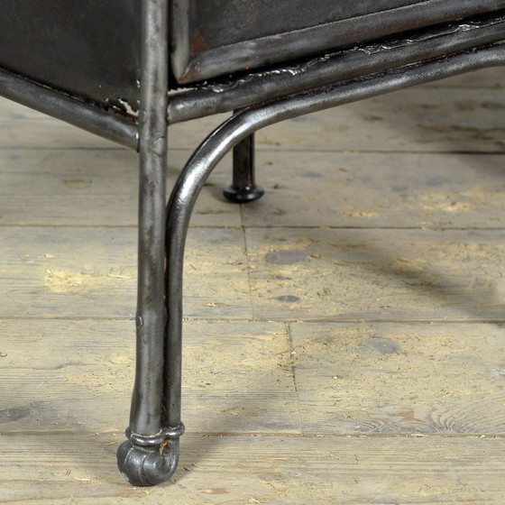 Image 1 of Set Iron Nightstands, 1910S