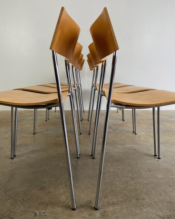 Image 1 of 8 sedie da pranzo vintage Lammhults Campus