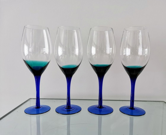 Image 1 of 4x vintage wine glass