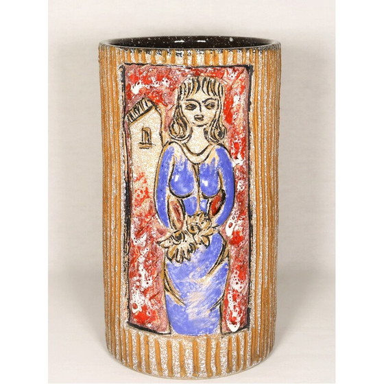Image 1 of Vintage ceramic vase, 1950