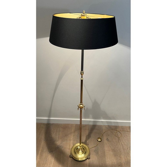 Image 1 of Vintage brass floor lamp, 1940