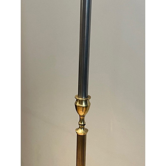 Image 1 of Vintage brass floor lamp, 1940
