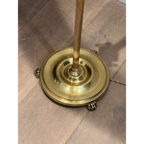 Image 1 of Vintage brass floor lamp, 1940