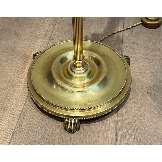 Image 1 of Vintage brass floor lamp, 1940