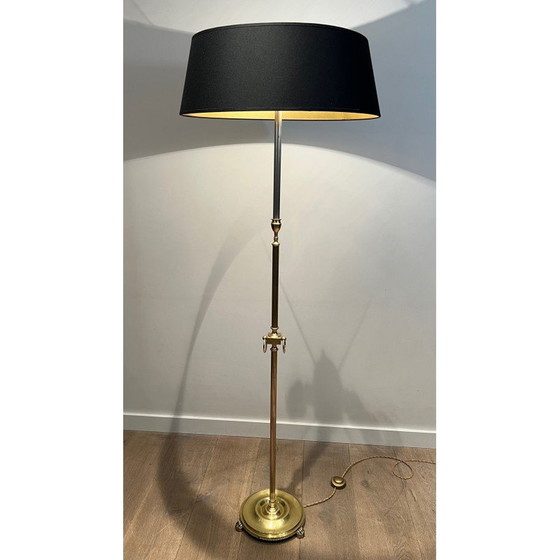 Image 1 of Vintage brass floor lamp, 1940