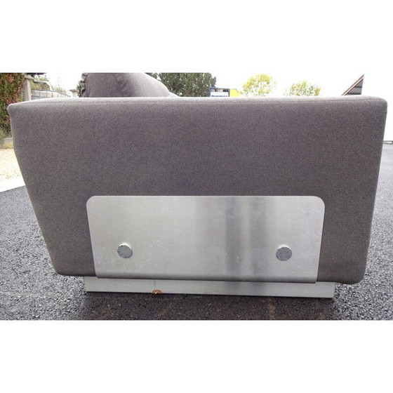 Image 1 of Vintage sofa with brushed steel base, 1970s