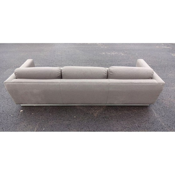 Image 1 of Vintage sofa with brushed steel base, 1970s