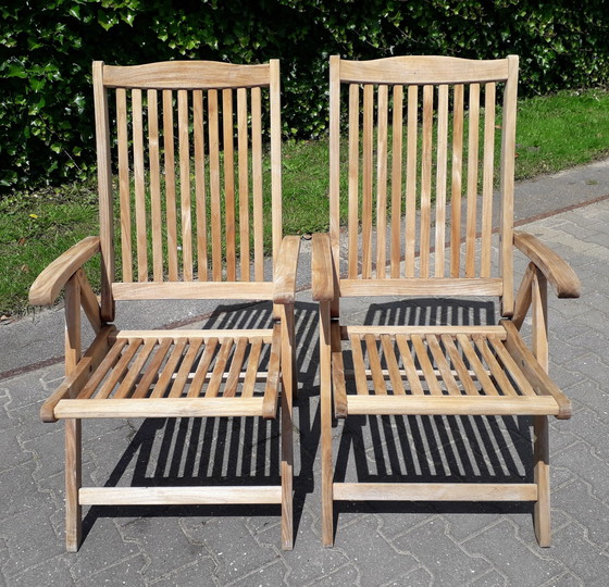 Image 1 of 2 chaises de plage Sunyard Veronica, pliantes