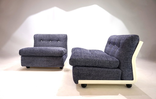 Set Of 2 C&B Italia Amanta Lounge Modular Chairs By Mario Bellini, 1970