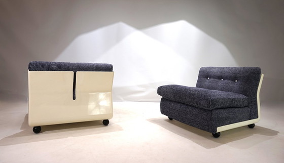 Image 1 of Set Of 2 C&B Italia Amanta Lounge Modular Chairs By Mario Bellini, 1970