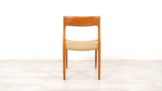 Image 1 of 4 X Dining Chair | Niels Otto Møller | Model 77 | Papercord | Teak | Restored