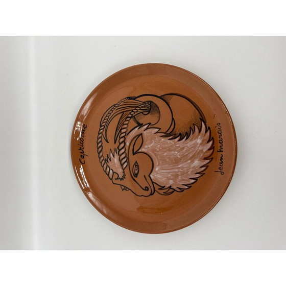 Image 1 of Vintage astrological ceramic plate by Jean Marais, 1960