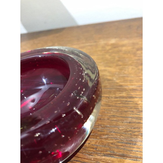 Image 1 of Vintage ashtray in bubbled murano glass, 1970