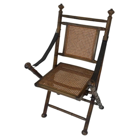 Image 1 of Military Campaign style Officer’s chair