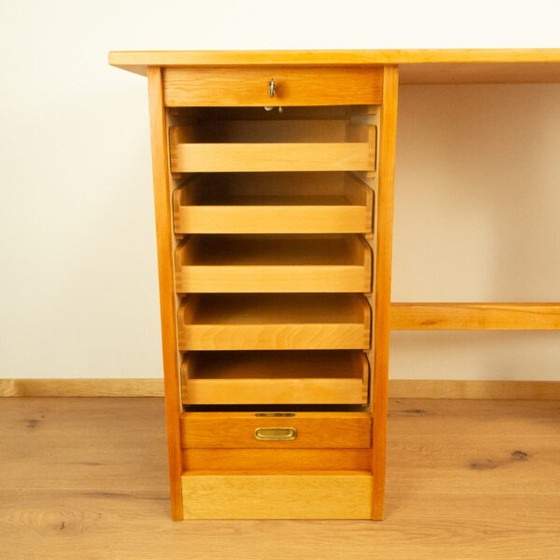 Image 1 of Mini desk, oak, beech, 1950s