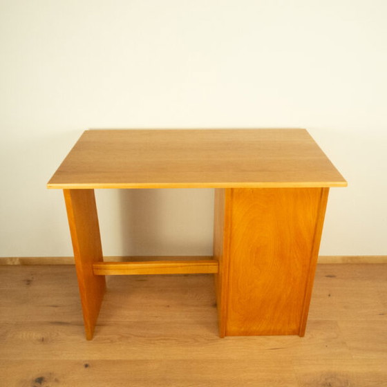 Image 1 of Mini desk, oak, beech, 1950s