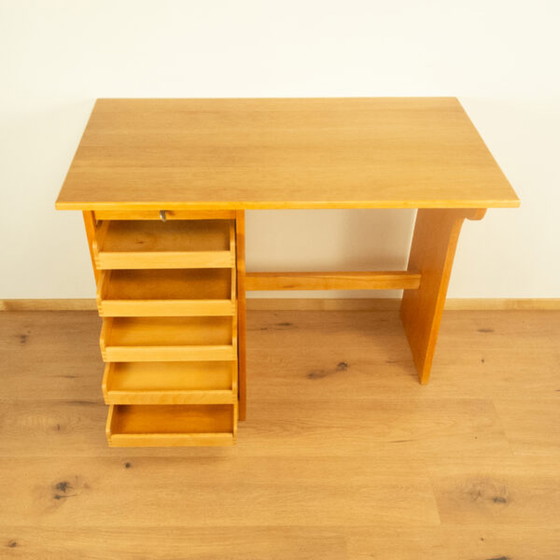 Image 1 of Mini desk, oak, beech, 1950s