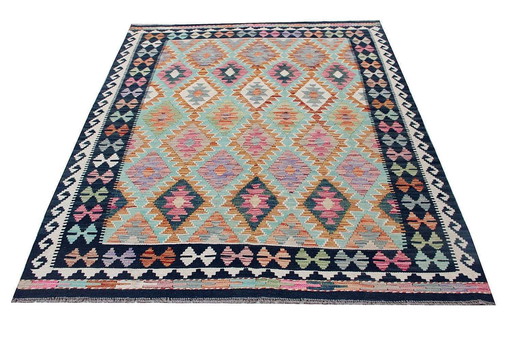 Hand-woven Afghan Kilim - 189 X 151 Cm - New