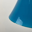 Rara lámpara colgante de cristal azul Tokyo de Wilhelm Braun-Feldweg para Peill &amp; Putzler 1960