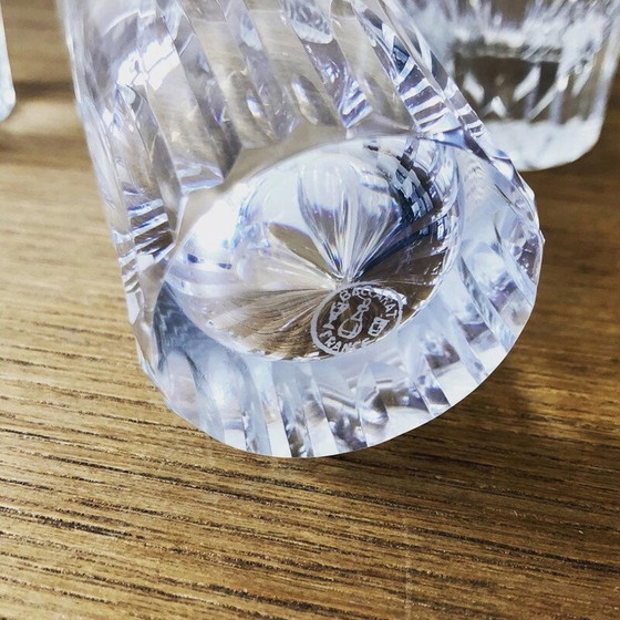 Image 1 of Set of 4 vintage "Casino" crystal glasses