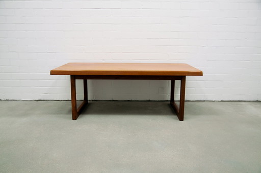 teak rectangular coffee table Niels Bach