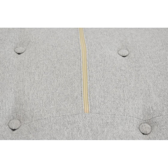 Image 1 of Vintage scandinavian sofa with light grey fabric 1960s