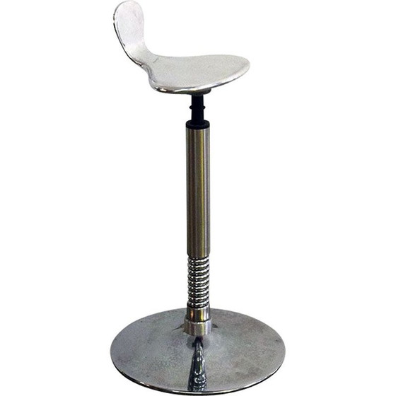 Image 1 of Vintage medical adjustable stool Italian 1970