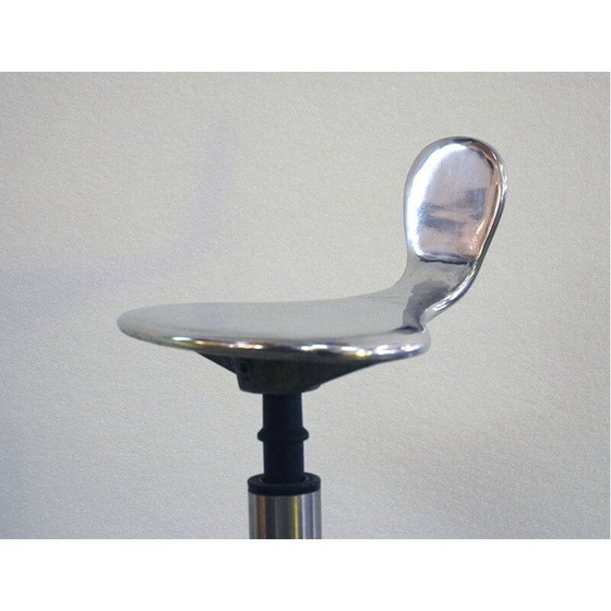 Image 1 of Vintage medical adjustable stool Italian 1970