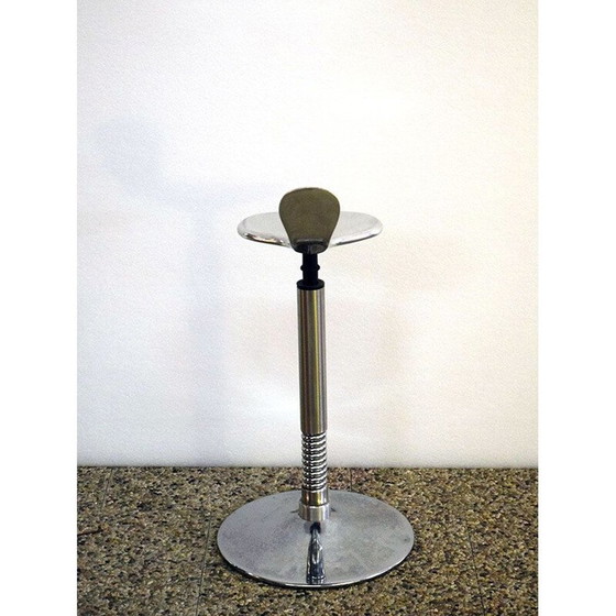 Image 1 of Vintage medical adjustable stool Italian 1970
