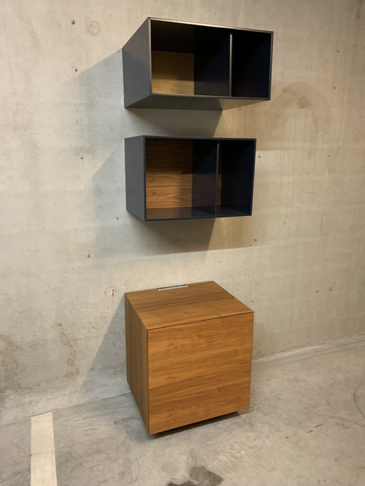 3x vintage wall unit / audio furniture