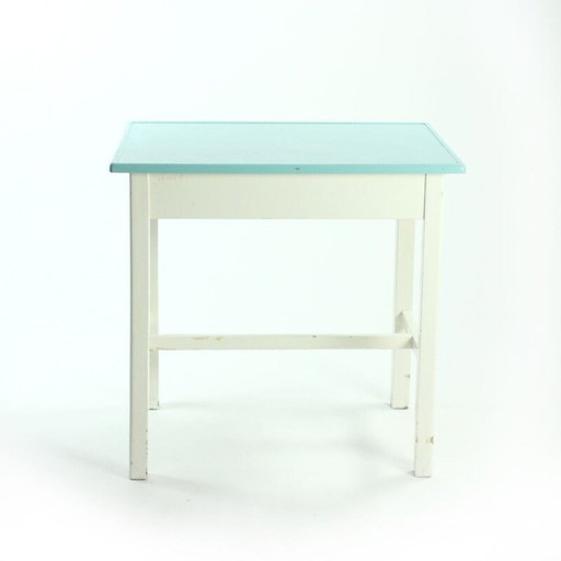 Mesa auxiliar de madera vintage, Checoslovaquia, 1950