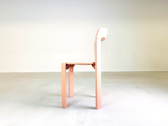 Image 1 of Set di 2 sedie vintage beige rosse Bruno Rey Kusch &amp; Co design anni '70 ridipinte