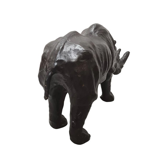 Image 1 of Grande rinoceronte vintage in pelle, anni '70/'80