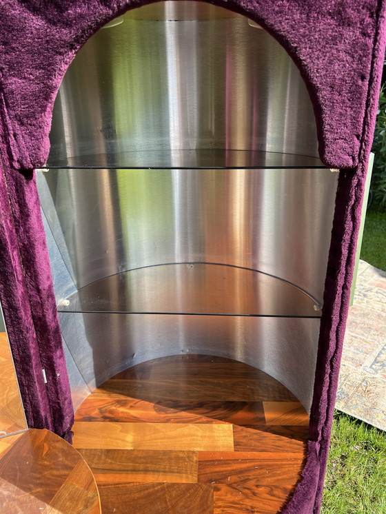 Image 1 of Vintage liquor cabinet + stool