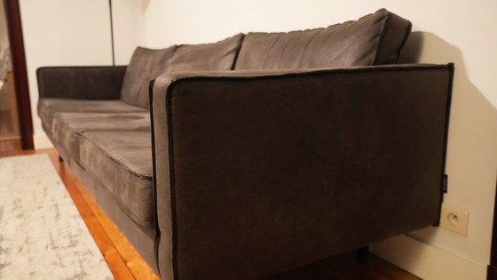 Image 1 of 3.5-Seater Sofa And Footstool Bepure Home Rodeo Eco Leather