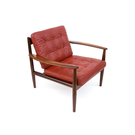 Pair of vintage rosewood armchairs by Grete Jalk for France et Son, 1960s