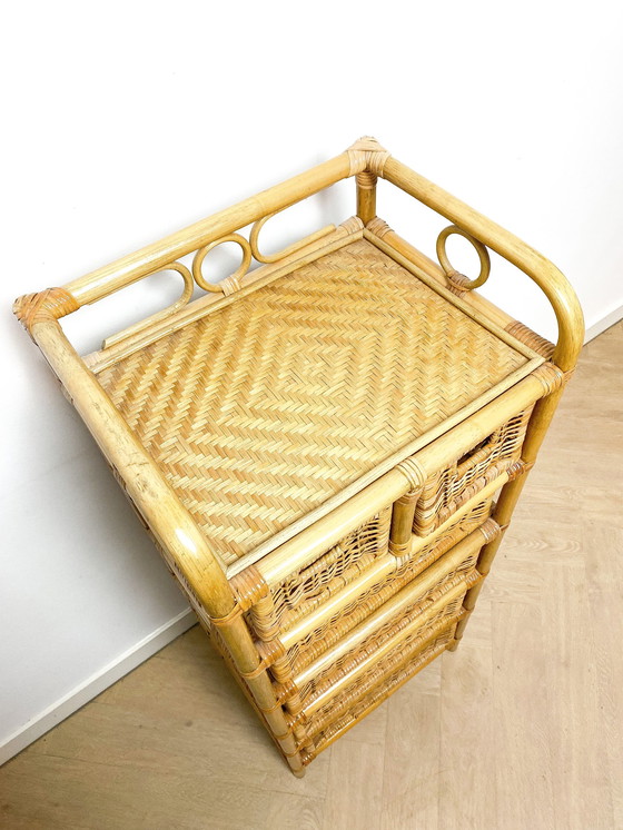 Image 1 of Rattan Chest of Drawers, Five/Six Drawers