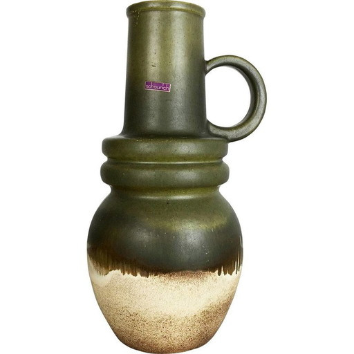 Jarrón verde grande vintage de Scheurich, Alemania, década de 1970
