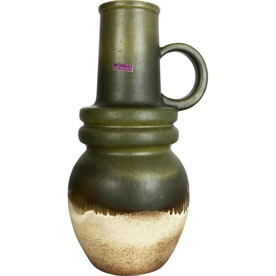 Image 1 of Vintage large green vase by Scheurich, Germany, 1970s