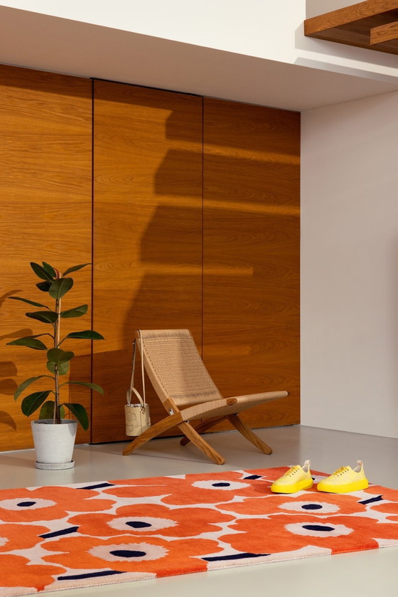 Image 1 of Brink &amp; Campman Unikko Orange Red Carpet 200 X 280