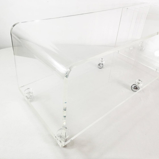 Image 1 of Vintage Space Age audio/tv unit in plexiglass, Germany 1970
